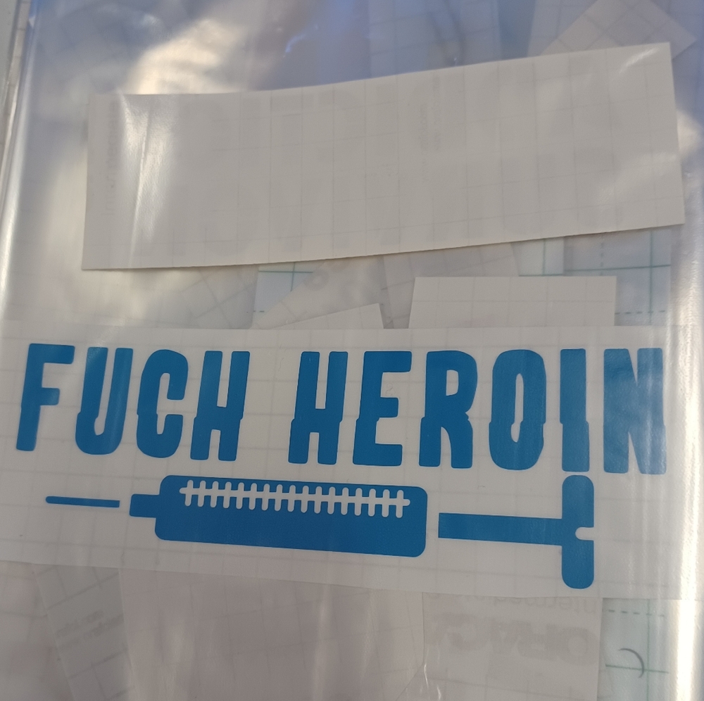 Anti heroin decals